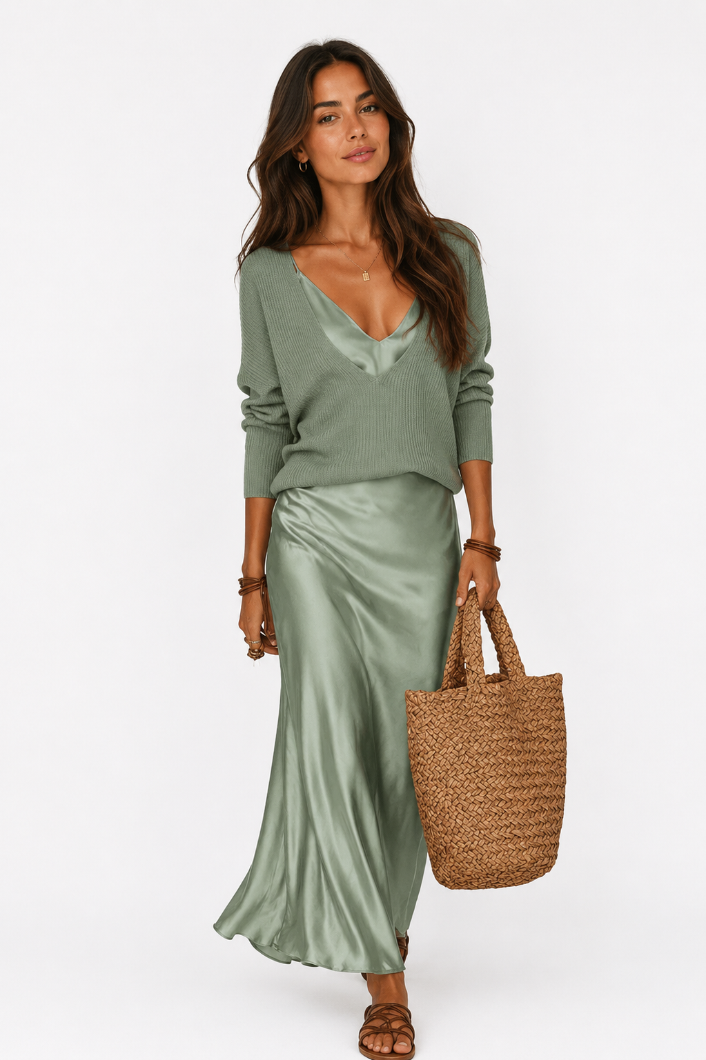 Conjunto Elegance de Vestido y Punto