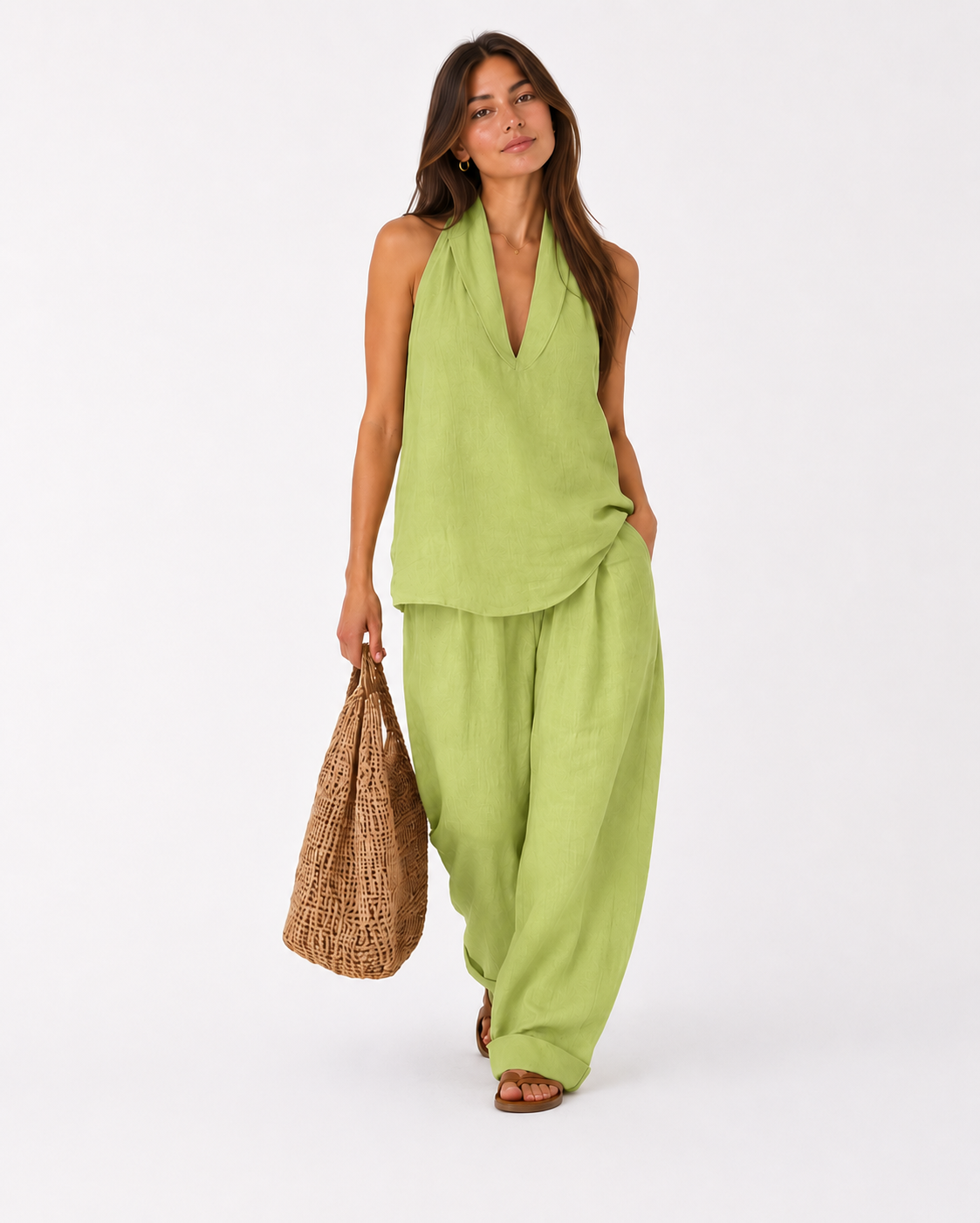 Conjunto Riviera de Lino Texturizado