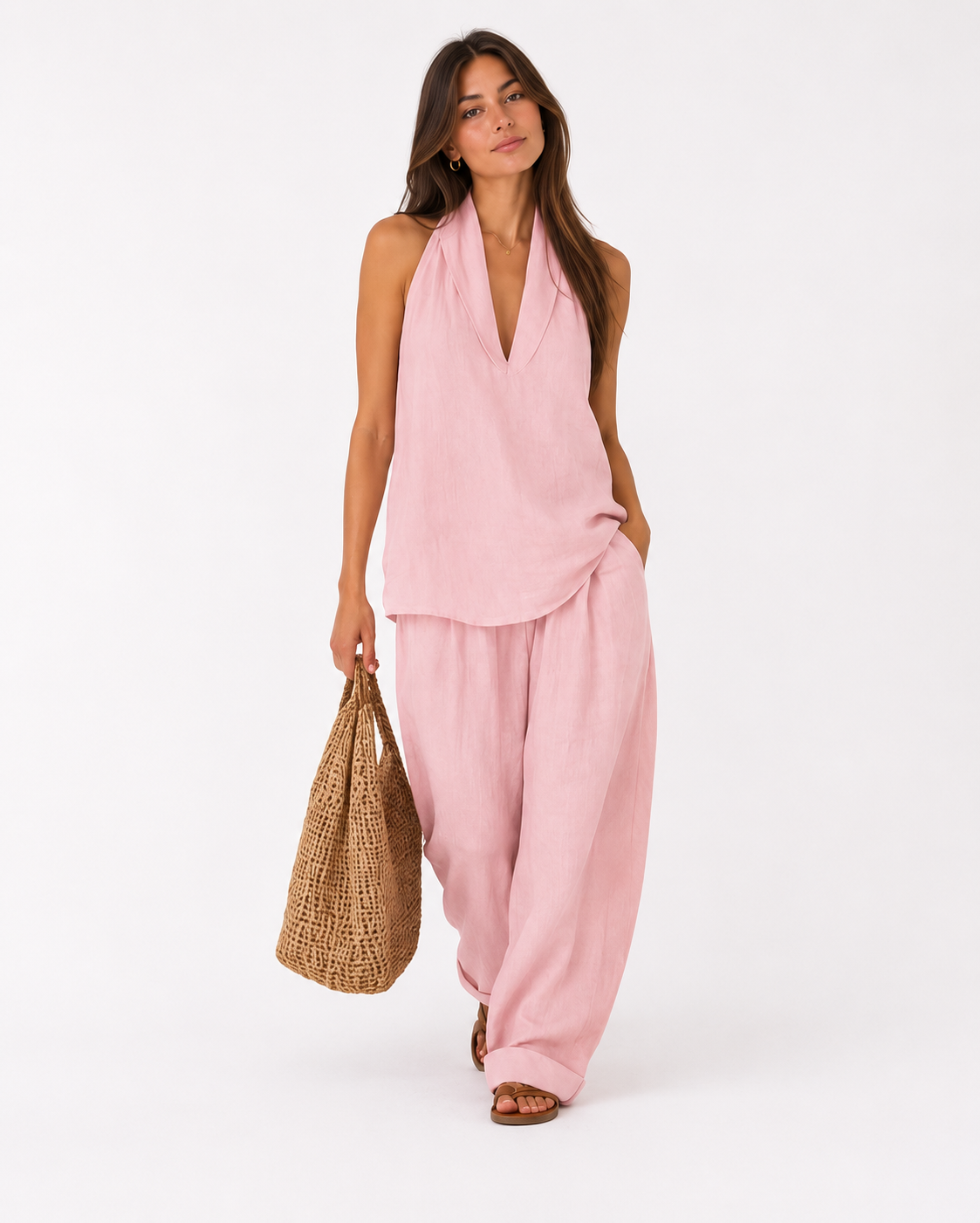 Conjunto Riviera de Lino Texturizado