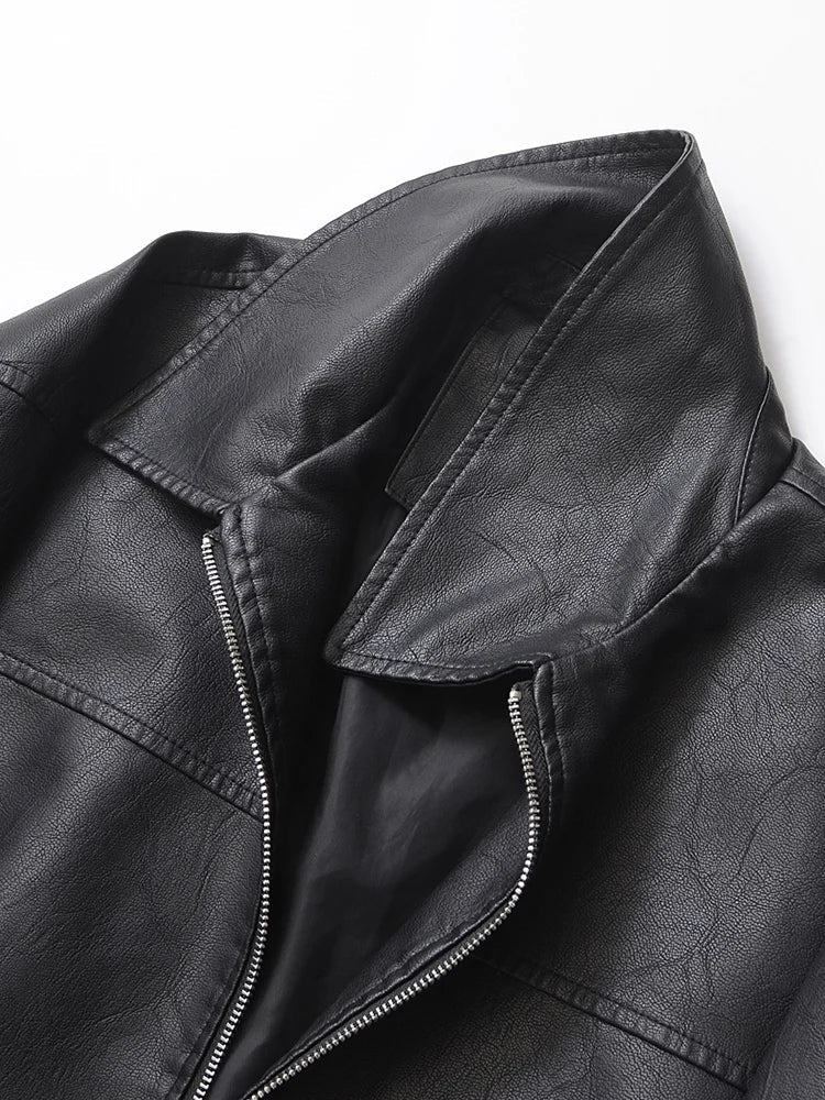 Chaqueta Biker Vintage de Polipiel