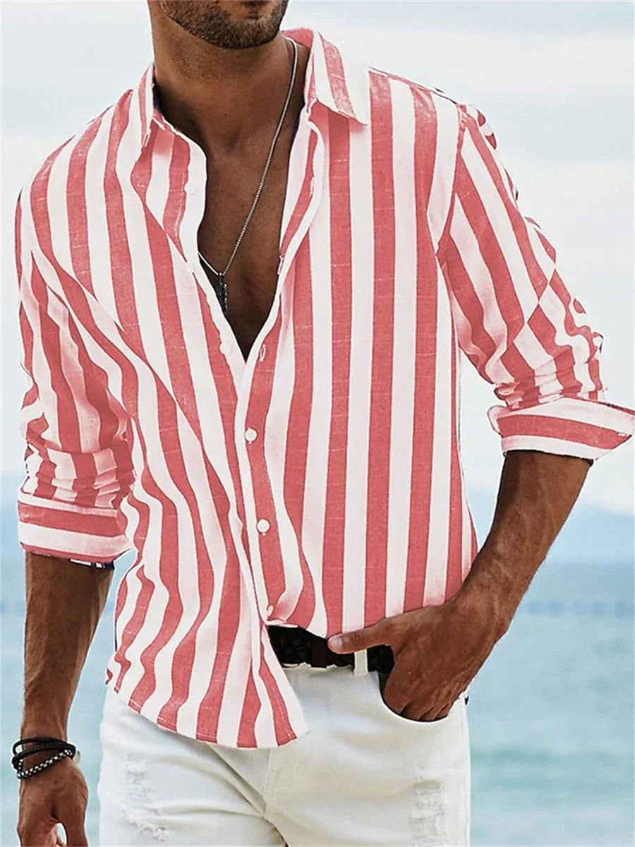 Aaron | Striped Summer Shirt