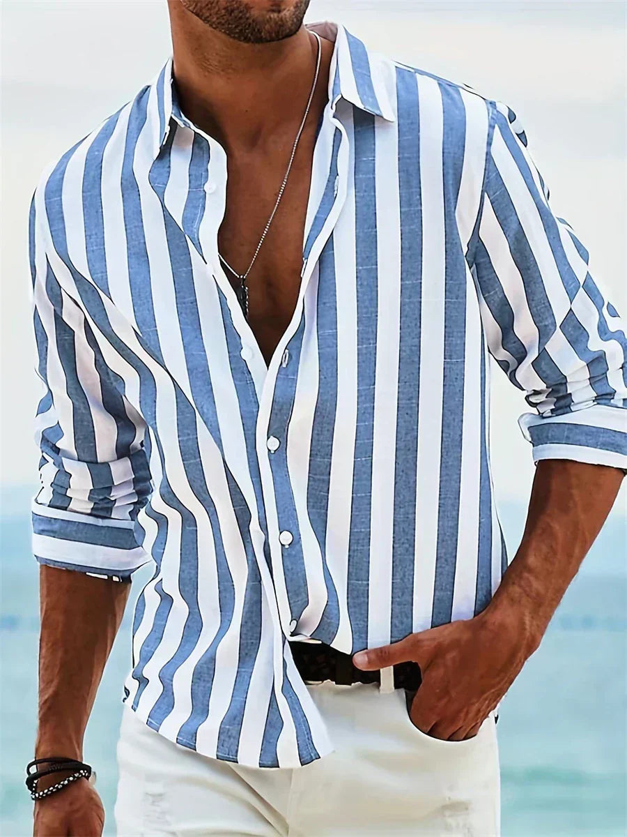 Aaron | Striped Summer Shirt