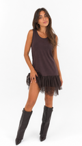 Vestido Mini de Escote Redondo