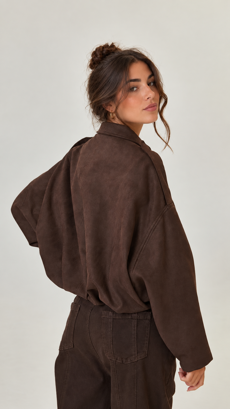 FOEXA | Chaqueta oversize bomber de ante