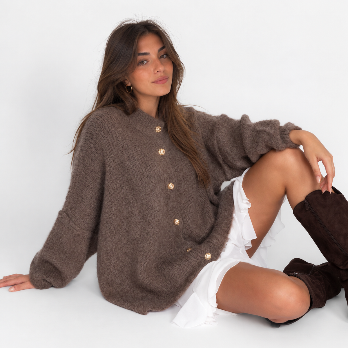 FOEXA | Cárdigan Oversize Ultrasuave